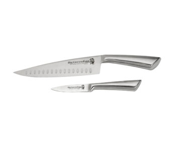 BIG GREEN EGG Messerset Chromstahl
